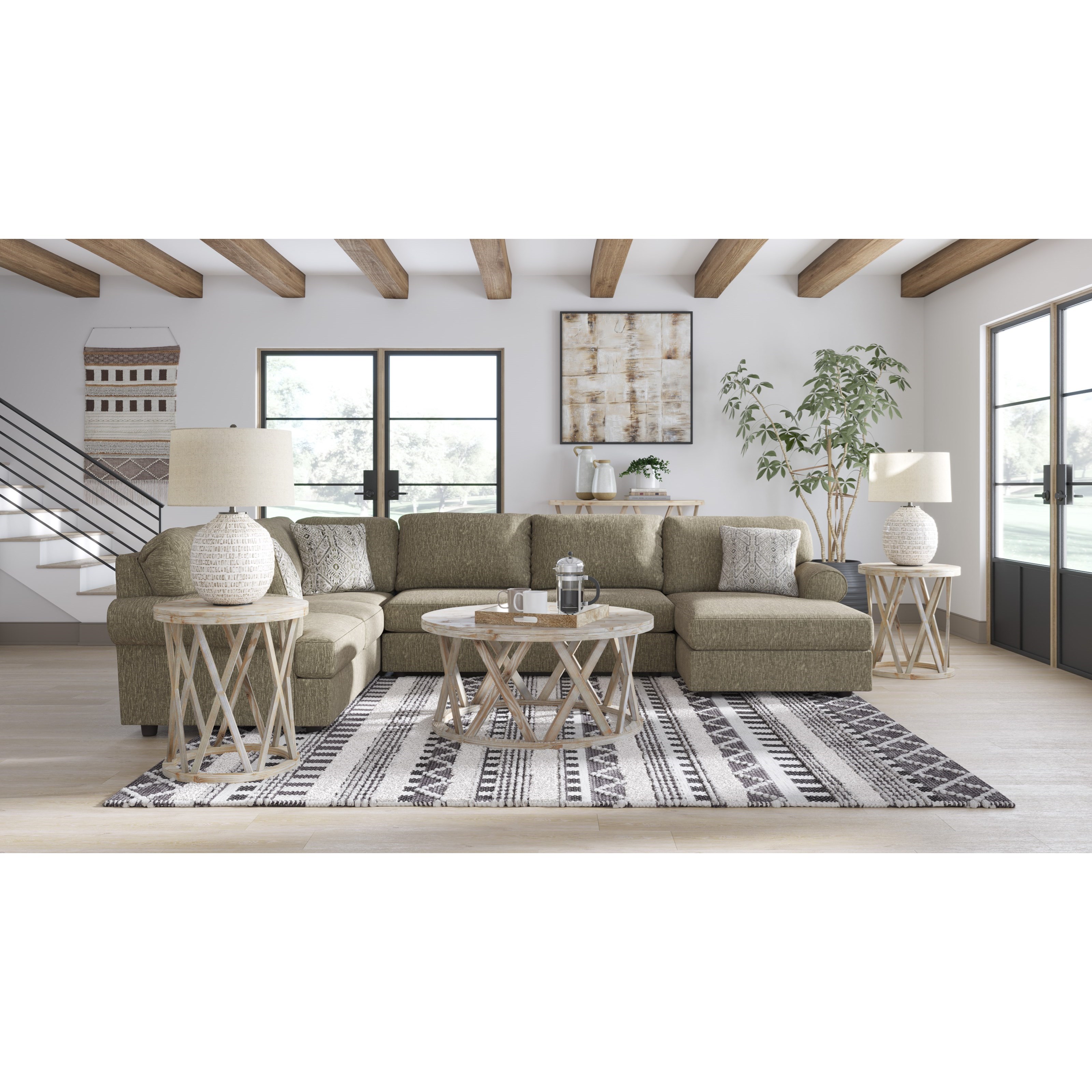 Signature Design by Ashley Hoylake 3Piece Sectional with Right Chaise
